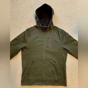 Lululemon Men‘s City Sweat Zip Hoodie Heathered Dark Olive
